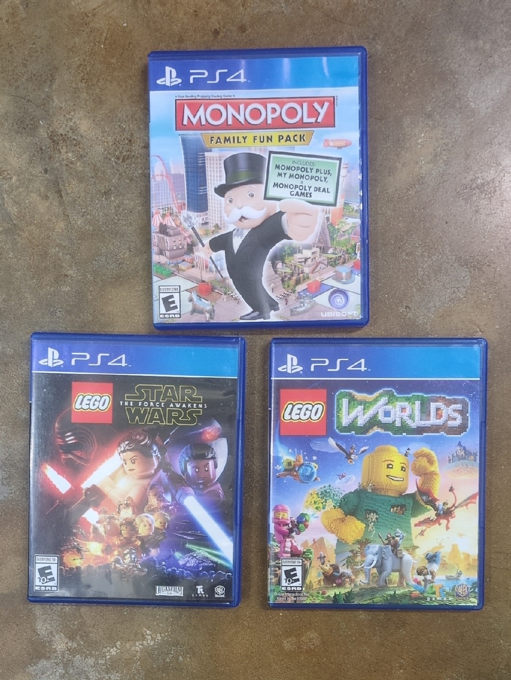 PlayStation 4 Family Fun Pack. Monopoly, Star Wars and LEGO Worlds